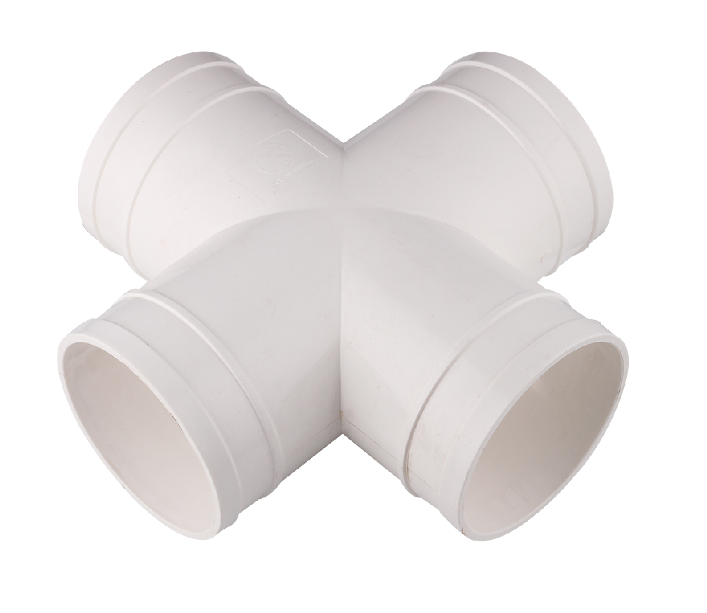(4寸)90x90PVC四通